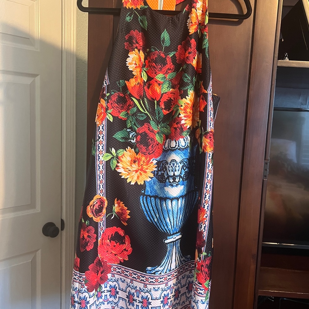 Nicole Miller Racerback floral fun dress - Picture 2 of 4